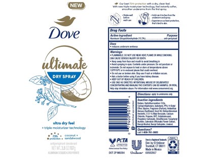 Dove Cucumber Dry Spray Ap Deo (Dove Coconut Dry Spray Ap Deo)
